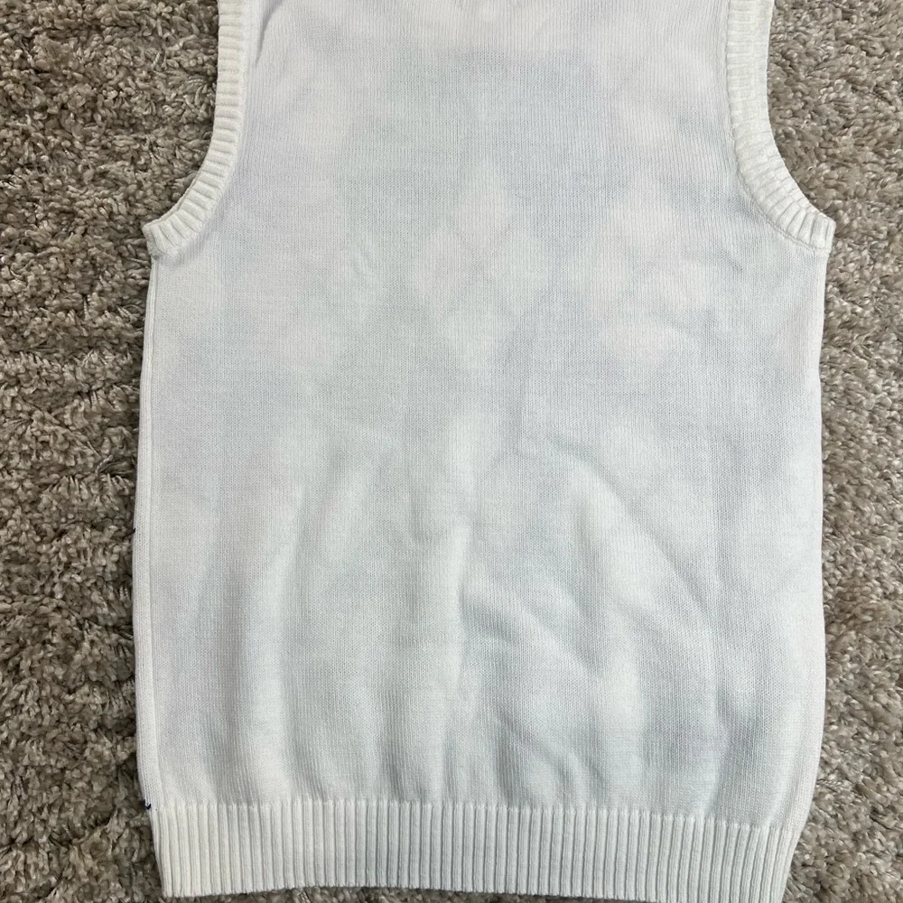 IZOD Cotton Knit Sweater in Cream - Picture 5 of 5